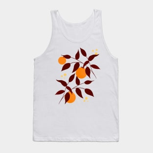 Persimmons and brown leaves Tank Top